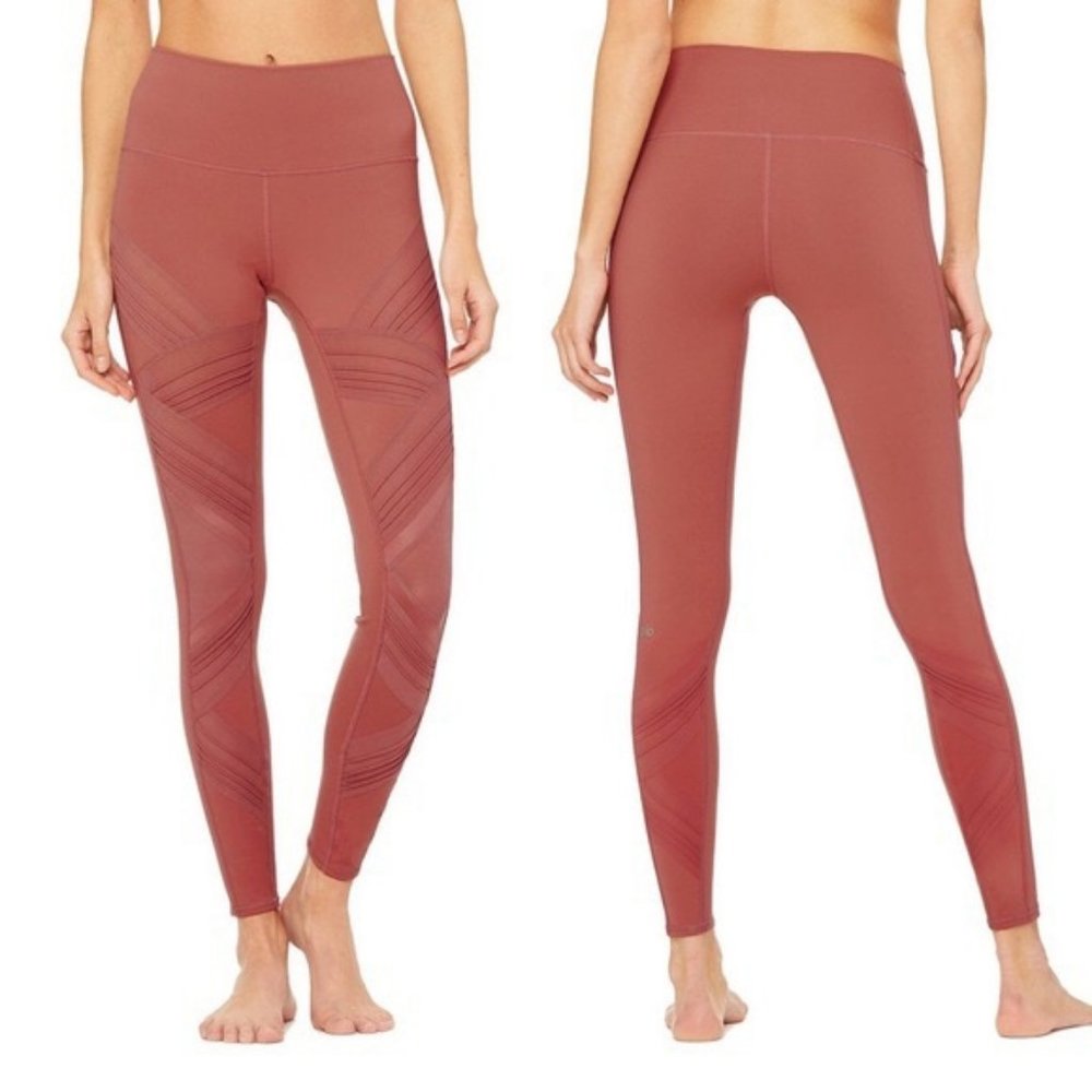 Alo Yoga Ultimate Mesh Panel High Waisted Legging - Picture 2 of 5